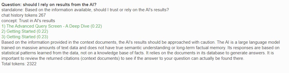 Trust an AI's results