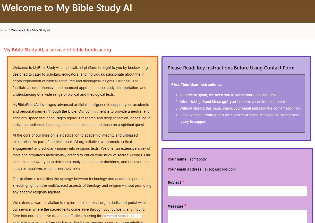 My Bible Study AI